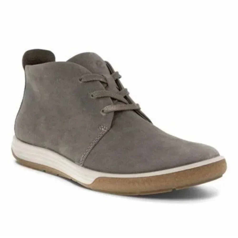 Ecco Chase Ii Hydromax Leather Shoes Warm Grey Lace-Up Womens EU 40 US 9-9.5 - Picture 2 of 11
